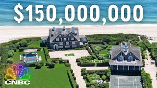 Tour 150000000 Hamptons Beach House  CNBC Prime [upl. by Eidorb]