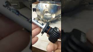 How to install the led headlights H4 headlight johnnyscarbon ledlights [upl. by Allegra]