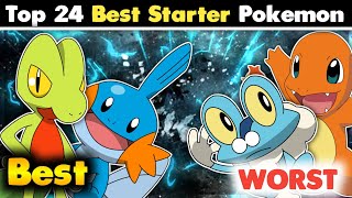 Top 24 Best Starter Pokemon  Ranking Every Starter Pokemon  Hindi [upl. by Searby]