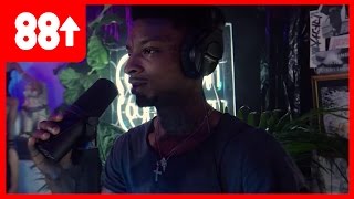 21 Savage Gives Zero Fucks Freestyles Over Guwop Bootleg Beat [upl. by Lear]