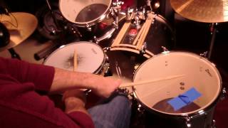 NEIL PEART DRUM CROSSOVER  Drum Lesson [upl. by Critchfield]