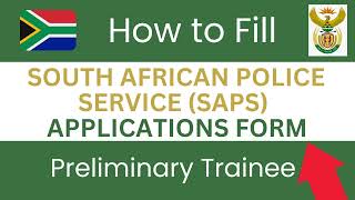 South African Police Services  𝙅𝙤𝙗 𝘼𝙥𝙥𝙡𝙞𝙘𝙖𝙩𝙞𝙤𝙣 𝙁𝙤𝙧𝙢  Download Forms below  SAPS Trainee [upl. by Cressy512]