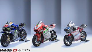 MotoGP 23  All Bike List  MotoGP Moto2Moto3 amp Teams Riders 4KPS5 [upl. by Glass]