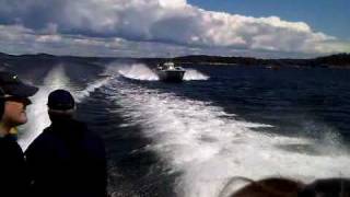 Torpedo boat T26 and T56 in action off Stockholm 20100620 Version 10 [upl. by Atiuqet]