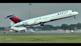 Delta Airlines Boeing 717 Evening Landing and Takeoff [upl. by Woodberry]