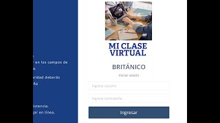 cómo ingresar a mis clases virtuales Britanico [upl. by Zaria778]