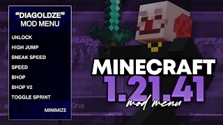 MINECRAFT 12141  Diagoldze MOD MENU [upl. by Tjader]