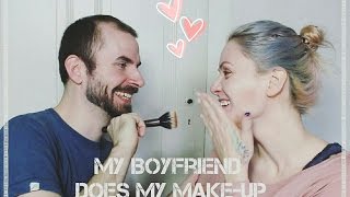 My Boyfriend does my MakeUp GERMAN  Seeeehr witzig [upl. by Cresida]