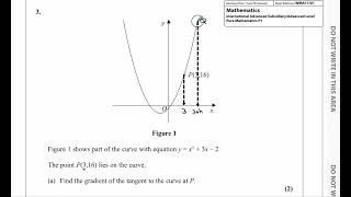 P1 Edexcel IAL WMA1101 Jan 2020 Q3  DIFFERENTIATION [upl. by Fitz]