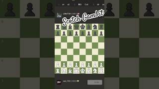 Scotch Gambit chess checkmate shortsytshorts gambit [upl. by Eneri]