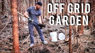 MY NEW OFFGRID GARDEN  Yurt Life Day 4  Off Grid Shower [upl. by Maguire640]