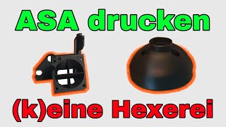 ASA Tutorial ASA Filament drucken mit fast allen 3D Druckern Einstellungen howto deutsch [upl. by Guyer]