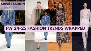 FW 2425 Fashion Trends Seen During Fashion Week [upl. by Glaudia391]