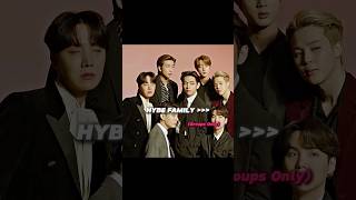 HYBE FAMILY •••• 🔥🔥 shorts trending bts army hybe newjeans v bighit viral fypシ゚ yg [upl. by Eleira]