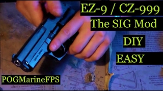 Make EZ9 Like a Sig P226  DIY Slick amp Smooth Polish Refine CZ999 Zastava Handgun [upl. by Bohlen]