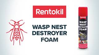 How to use Rentokil DIY Wasp Destroyer Foam [upl. by Nosam302]