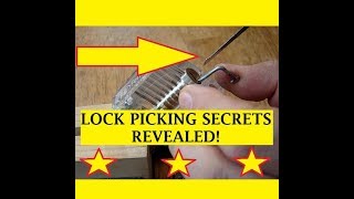 Locksmith Lock Picking Secrets Revealed How To Pick a Lock EASY BASICS Beginners Guide Fast  Fun [upl. by Atterual]