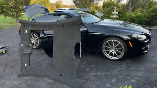 BMW F13 Alcantara Headliner Retrofit [upl. by Ihel]