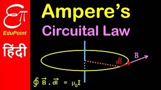 Amperes Circuital law  Video in Hindi  EduPoint [upl. by Eilrahc]