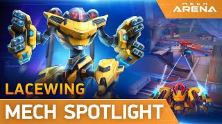 Mech Arena  Mech Spotlight  Lacewing [upl. by Onabru]