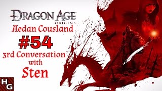 Dragon Age Origins 54 3rd Conversation with Sten [upl. by Ahsiekal]