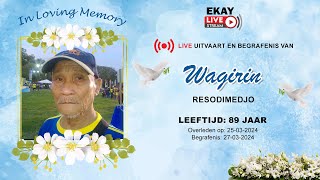 🔴 LIVE │ UITVAART amp BEGRAFENIS VAN RESODIMEDJO WAGIRIN [upl. by Arekat587]