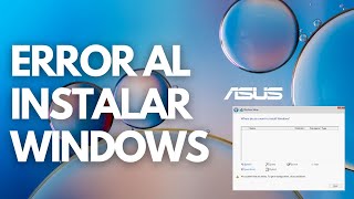 No se encontró ninguna unidad Para conseguir un controlador de almacenamiento Solución ASUS 🔥🔥🔥 [upl. by Noryb]