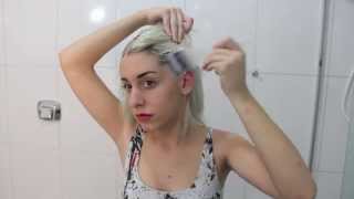 Como retocar a raiz do cabelo platinado [upl. by Monah]