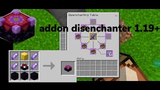 addon disenchanter table mcpe 11980 [upl. by Scrivenor]