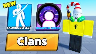 NEW CLANS  2 NEW ABILITIES in Roblox Blade Ball [upl. by Aliak]