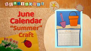 June Calendar  Crafts with Miss Kim [upl. by Sacram956]