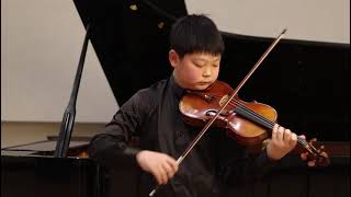 Paganini Caprice 5 original bowing by a 12 year old  Luo Yichen [upl. by Darreg]