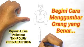 Psikotest Gambar Orang  Tips dan Trik Mengerjakan Dengan Mudah Pasti Lolos [upl. by Oinoitna]