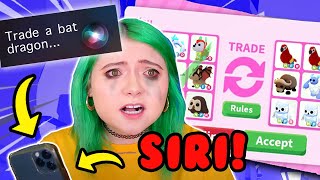 LETTING SIRI DECIDE WHAT I TRADE IN ADOPT ME ROBLOX FOR 24 HRS CHALLENGE giving up my dream pet [upl. by Toddy]