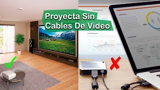 Proyección Inalambrica Desde PC  ¿Conectar Vídeo Beam A WiFi [upl. by Lekim358]