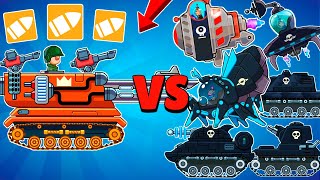 TANK MAMMOTH and Booster BIG BULLET VS ALL BOSSES in Hills of Steel Tank Boss Battle [upl. by Silverstein]