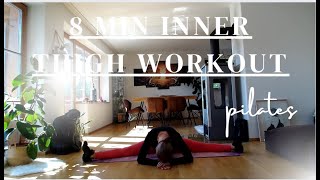 8 MIN INNER THIGH WORKOUT  PILATES  At Home Workout  Easy to follow and effective [upl. by Price]