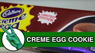 Cadbury Creme Egg Biscuit Cookie  Runforthecube Food Review [upl. by Refinney]