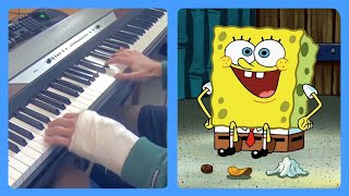 Indoors Song Spongebob Squarepants Piano Dub [upl. by Orpha]