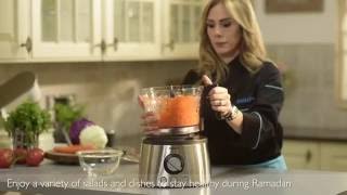 Using the Philips Food Processor  إستخدام جهاز تحضير الطعام من فيليبس [upl. by Lekar]