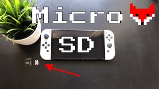 Nintendo Switch OLED Micro SD Karte installieren Micro SD Karte einbauen  Micro SD Karte hinzufügen [upl. by Htiderem]