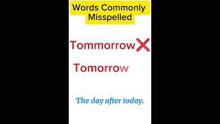 Commonly Misspelled Words in English  Formula  Vacuum english antonyms education [upl. by Ymmak]