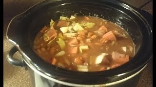 CROCK POT PINTO BEANS WITH SPAM RECIPE [upl. by Aden]