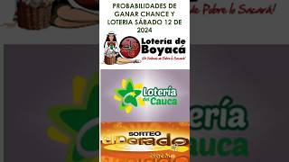 LOTERIA DE BOYACA  CAUCA  DORADO NOCHE PROBABILIDADES PARA HOY¡ SABADO 12 de octubre de 2024 [upl. by Wolff]