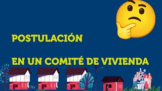 Serviu 1 Minuto Postulación a través de un comité de vivienda [upl. by Lajes445]