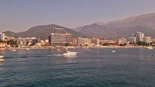 Budva  Dubrovnik fast ferry  Budva views from the sea [upl. by Hogle]