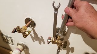 How to Install Water Shutoff Valves In kitchen Sink 14 Turn Valve [upl. by Sonitnatsnoc216]