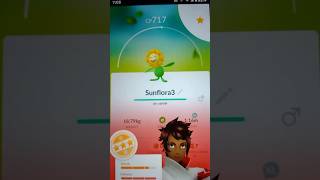 🌻Pokemon Go Evolution Sunkern Sunflora Girasol 💖shorts shortvideo short gaming games [upl. by Genesia384]