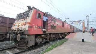 MUMBAI LTT To VISAKHAPATNAM Express At Akividu 13 January 2023 [upl. by Anerda]