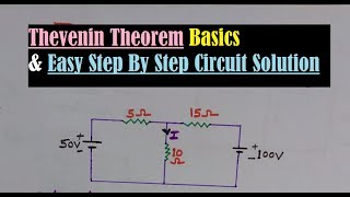 Thevenin Theorem Thevenin Equivalent Circuit Thevenin Problems Network Theorems Network Analysis [upl. by Asiled338]